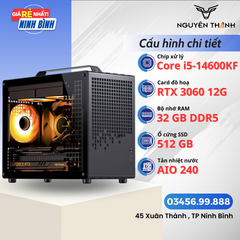 Máy tính Gaming - Đồ hoạ i5 14600KF | RAM 32GB | VGA RTX 3060