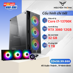 Máy tính - PC i7 13700K | VGA 3060 12G | RAM 32GB | SSD 1TB