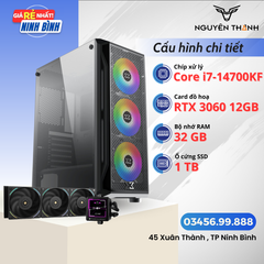 Máy tính - PC i7 14700KF | VGA 3060 12G | RAM 32GB | SSD 1TB