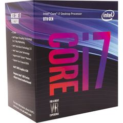 CPU Intel Core I7-8700 ( 3.2 Ghz up to 4.6 Ghz, 6 nhân 12 luồng, 12MB Cache, 65W)