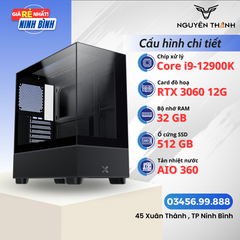 Máy tính Gaming - Đồ hoạ i9 12900k | RAM 32GB | VGA RTX 3060 12GB | SSD 512GB