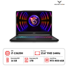 Laptop MSI Katana 15 ( i7-13620H, 16GB RAM, 1TB SSD, RTX 4050 6GB, 15.6