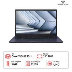 Laptop ASUS ExpertBook B1402CBA (Core i5-1235U, 16GB RAM, 512GB SSD, 14.0