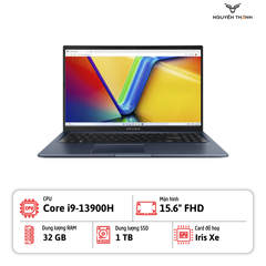 Laptop Asus VivoBook F1502VA-NS96 (Core i9-13900H, Ram 32GB, SSD 1TB, 15.6