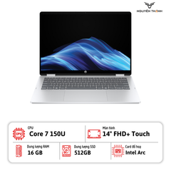 Laptop HP OmniBook 5 Flip 14-fp0023dx Ultra Core 7 150U, 16GB RAM, 512GB SSD, 14