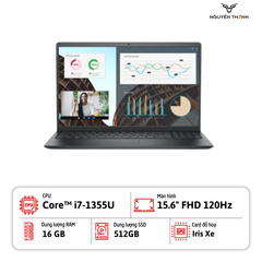 Laptop Dell Vostro 3530 (i7-1355U,16GB RAM,512GB SSD,15.6 FHD,Windows,Đen)