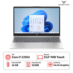 Laptop HP 15-fd0127dx (Core i7-1355U, 16GB RAM, 512GB SSD, 15.6