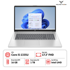 Laptop HP 17-CN3033CL (Core i5-1335U, RAM 16GB, SSD 1TB, 17.3