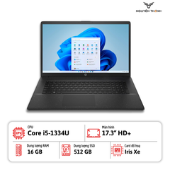 Laptop HP 17t-cn300 (Core i5-1334U, 16GB RAM, 512GB SSD, 17.3