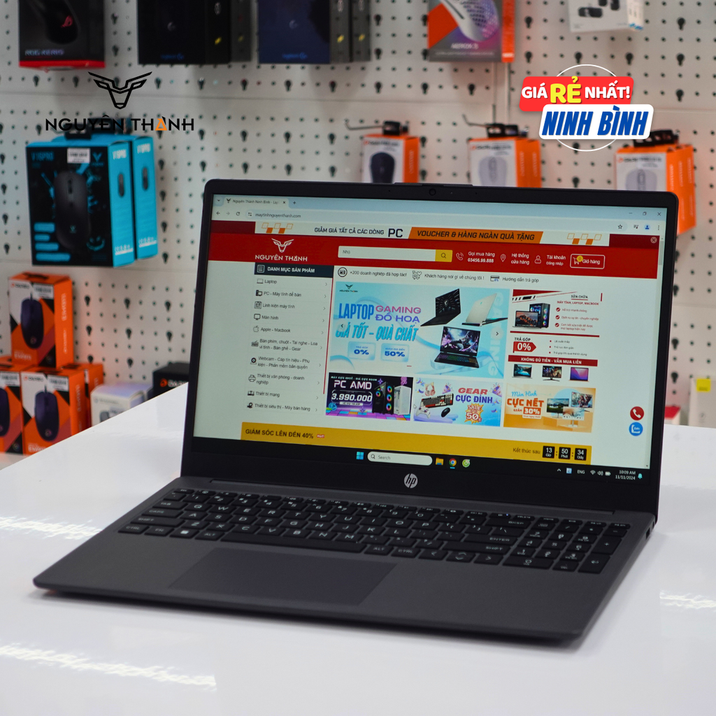 Laptop HP 255 G10 (Ryzen 3 7330U, Ram 16GB, SSD 512GB, Windows 11, Black)