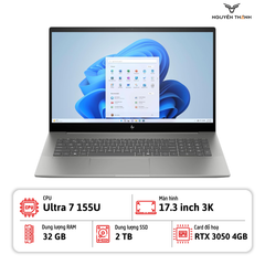 Laptop HP Envy 17t-cw100 (Ultra 7 155U, 32GB RAM, 2TB SSD, RTX 3050 4GB, 17