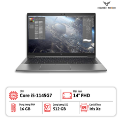 Laptop HP ZBook Firefly 14 G8 (Core i5-1145G7, Ram 16GB, SSD 512GB, 14