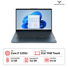 Laptop Lenovo IdeaPad 5 15IAL7 (Core™ i7-1255U, Ram 12GB, 512GB SSD, 15.6