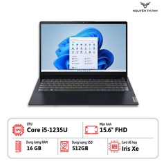 Laptop Lenovo IdeaPad 1 15IAU7 (i5-1235U, 16GB RAM, 512GB SSD, 15.6″ FHD, Win 11, Abyss Blue)