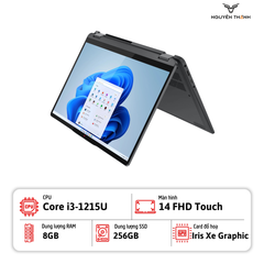 Laptop Lenovo IdeaPad Flex 5 14IAU7 (Core i3-1215U/ Ram 8GB / SSD 256GB/ 14″ FHD/ Win 11/ Storm Grey)