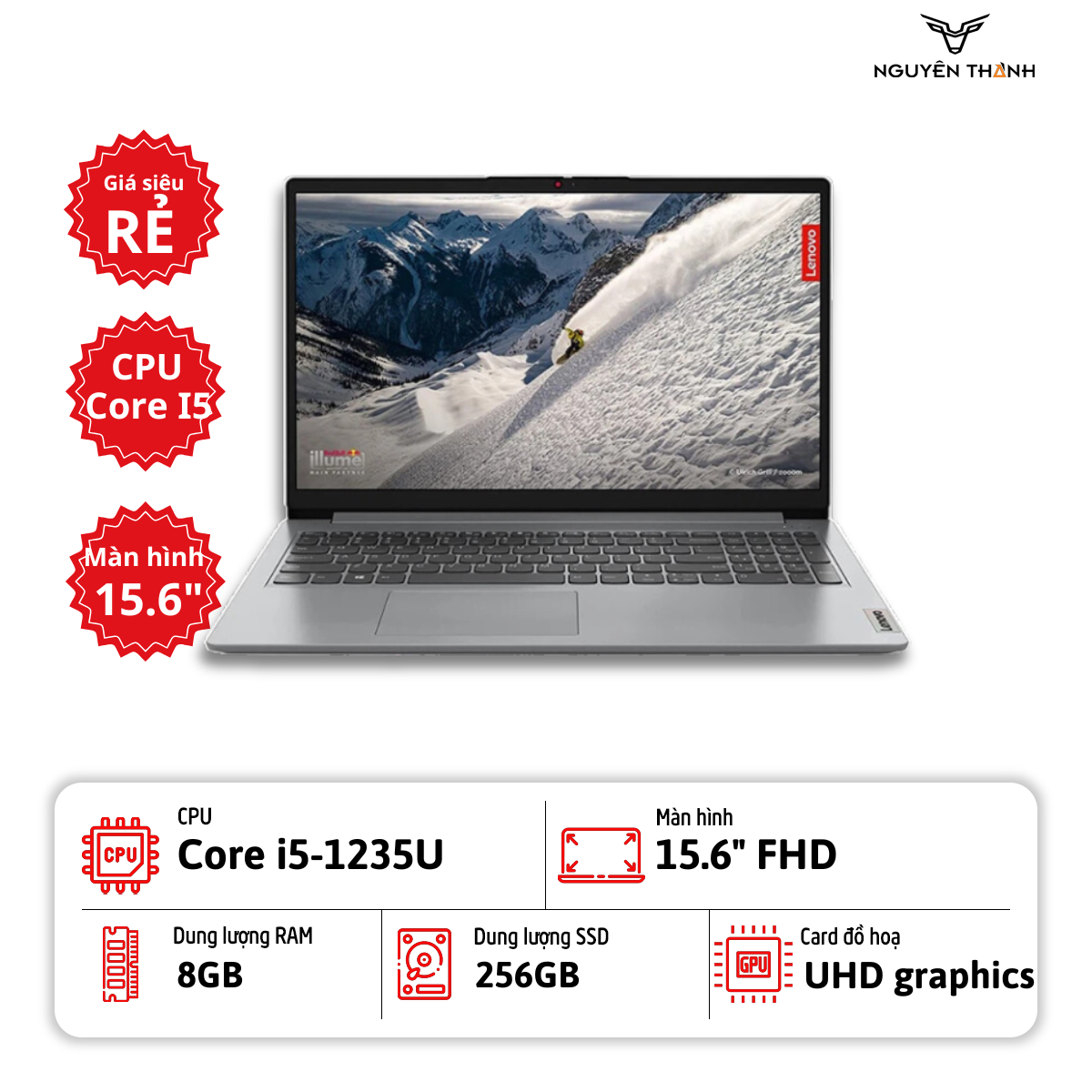 Laptop Lenovo IdeaPad 15IAU7 giá tốt, cấu hình đời mới