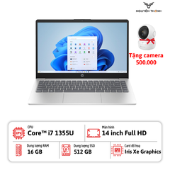 Laptop HP 14-ep (Core i7-1355U, Ram 16GB, SSD 512GB, 14