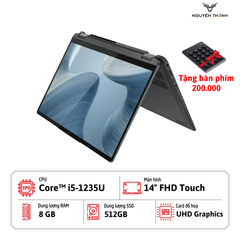 Laptop Lenovo IdeaPad Flex 5 14IAU7 (Core i3-1215U/ Ram 8GB / SSD 256GB/ 14″ FHD/ Win 11/ Storm Grey)