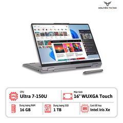 Laptop Lenovo IdeaPad 5 2 in 1 16IRU9 (Core™ Ultra 7-150U, RAM 16GB, SSD 1TB, 16