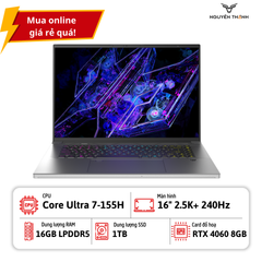 Acer Predator Triton Neo 16 2024 Ultra7 155H RAM 16GB SSD 1TB RTX 4060 16
