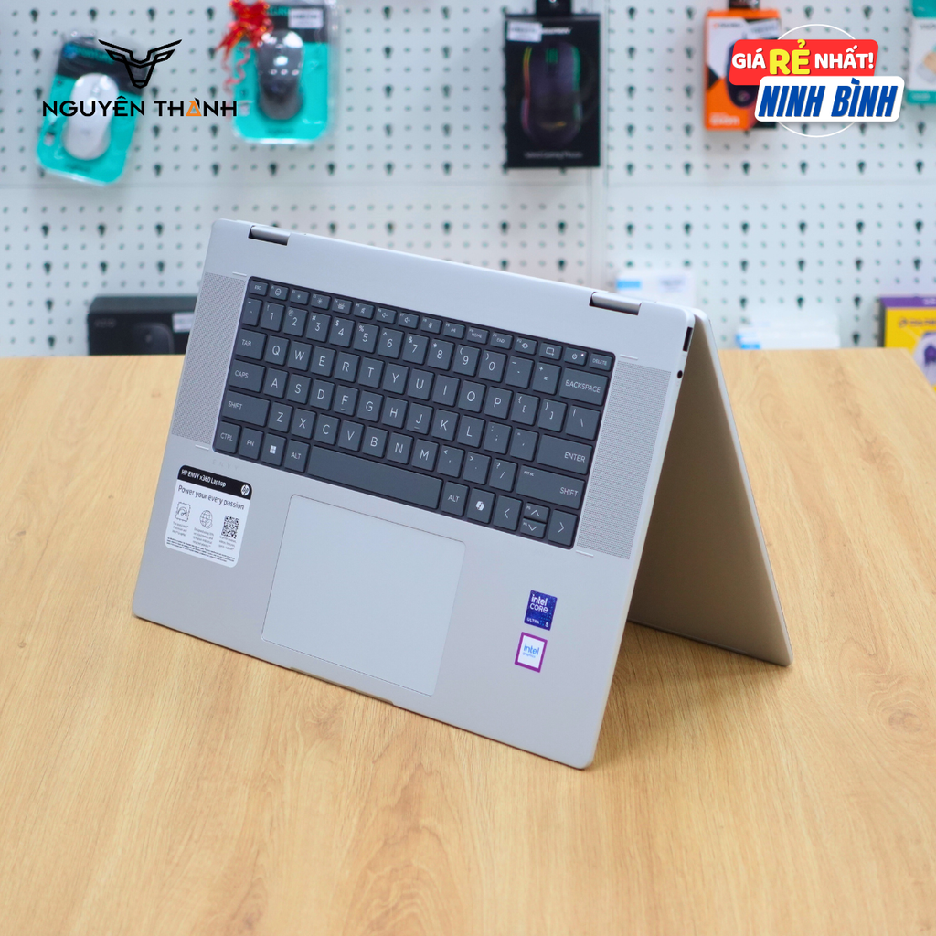 Laptop HP Envy x360 2 in 1 16-ac0013dx (Intel Core Ultra 5-125u, 16GB DDR5, SSD 512GB, 16 inch Full HD+ Touch, Silver)