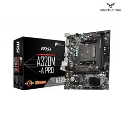 Mainboard MSI A320M-A PRO (AMD A320, Socket AM4, m-ATX, 2 khe RAM DDR4)