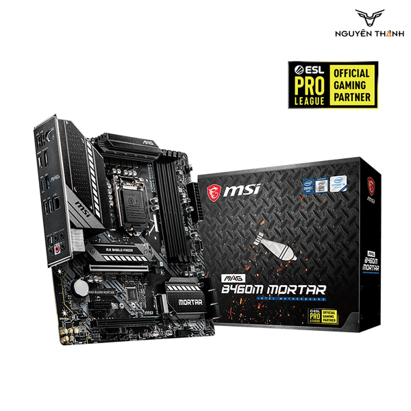 Mainboard MSI MAG B460M MORTAR (Intel B460, Socket 1200, m-ATX, 4 khe RAM DDR4)