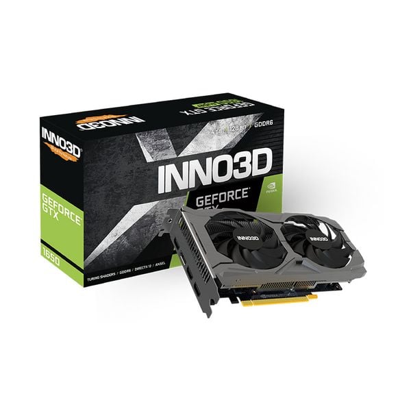 CARD MÀN HÌNH INNO3D GTX 1650 TWIN X2 OC 4GB GDDR6 / V3 (N16502-04D6X-171330N)