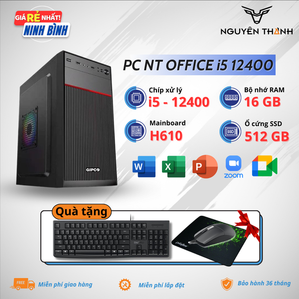 Máy tính Văn Phòng - Trường Học PC NT OFFICE i5-12400