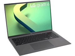 Laptop LG Gram 16Z90R-H.AAS7U1 (Core i7-1360P , Ram 16GB, 1TB, Intel Iris Xe Graphics, 16inch WQXGA, Win 11, Xám)