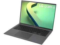 Laptop LG Gram 16Z90R-H.AAS7U1 (Core i7-1360P , Ram 16GB, 1TB, Intel Iris Xe Graphics, 16inch WQXGA, Win 11, Xám)