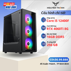 Máy tính Gaming - Đồ hoạ i5 12400F | RAM 16GB | VGA RTX 4060Ti