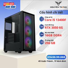 Máy tính Gaming - Đồ hoạ Intel Core i5 13400F | RAM DDR4 16GB | VGA RTX 3050