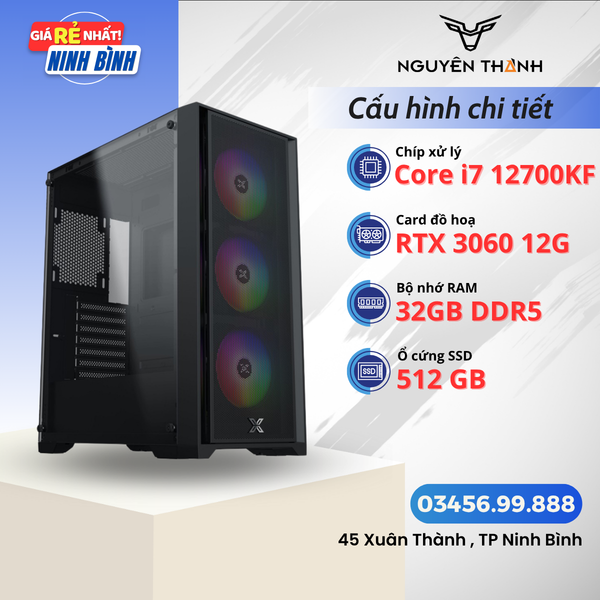 Máy tính Gaming - Đồ hoạ i7 12700KF | VGA 3060 12G | RAM 32GB