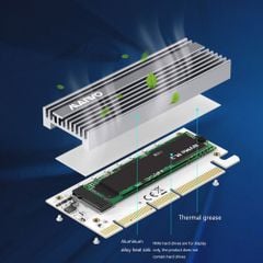 Card gắn ổ cứng Maiwo SSD M2 PCIe NVMe to PCI-E X KT058