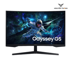 Màn hình cong Gaming SAMSUNG Odyssey G5 G55C LS27CG552EEXXV (27.0 inch - 2K - VA - 165Hz - 1ms - FreeSync - HDR10 - Curved)