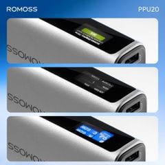 Pin dự phòng Romoss PPU20 130W 20000mAh Adaptive Fast Charge Power Bank - Sạc được cho Laptop
