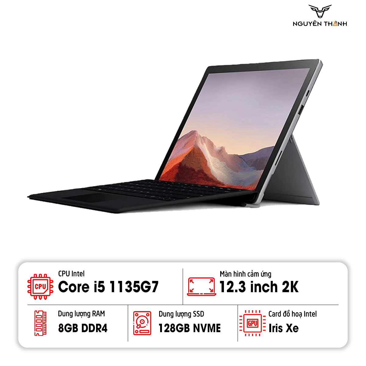 Laptop Microsoft Surface Pro 7 Plus Laptop cảm ứng 2 trong 1 cao cấp