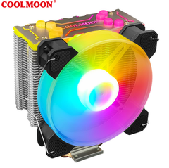 Tản nhiệt khí Coolmoon Frost X400 – 4 Đồng Nhiệt – ARGB (Hydro Bearing / 18~28.8 dBA / INTEL/ AMD)