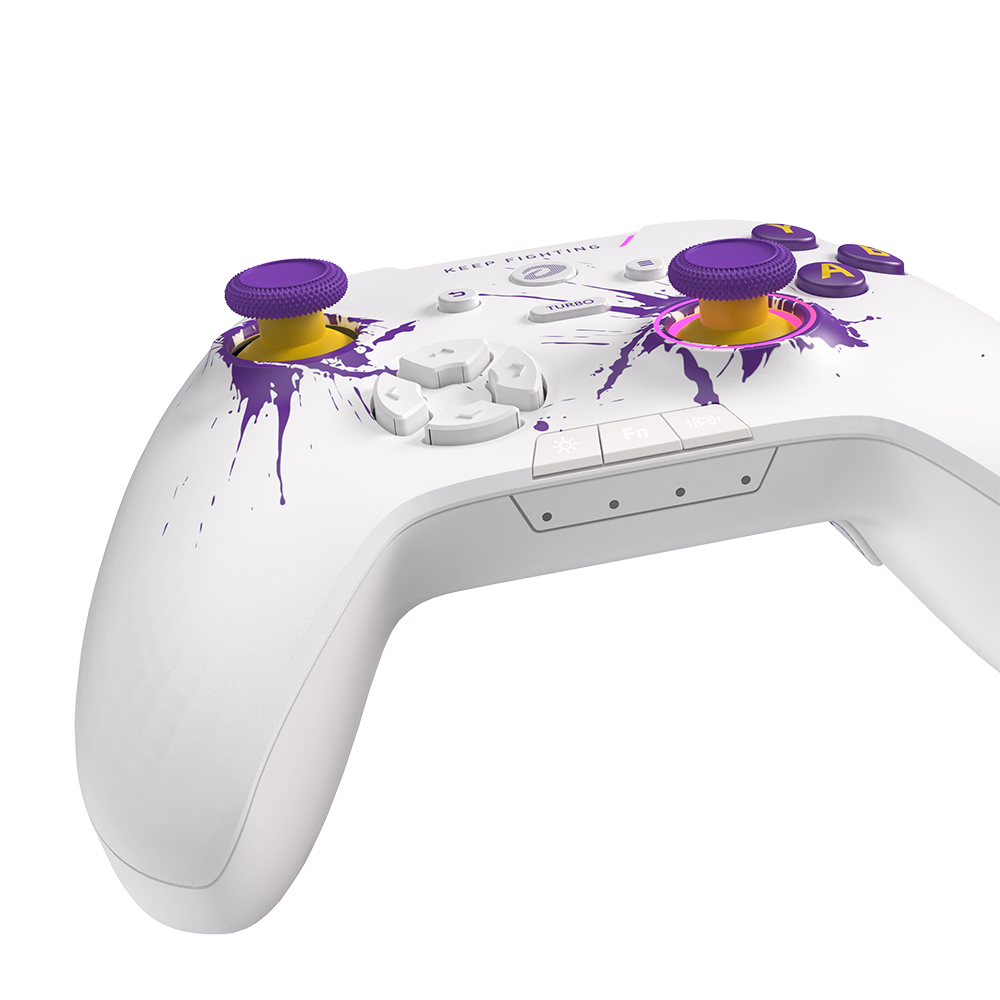 Tay cầm game DareU H105 Wireless White Purple