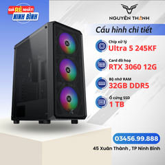 Máy tính Gaming - Đồ hoạ Ultra 5 245KF | RAM 32GB | VGA RTX 3060 12G