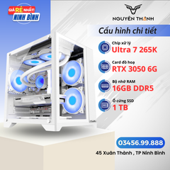 Máy tính Gaming - Đồ hoạ Ultra 7 265K | RAM 16GB | VGA RTX 3050 6G