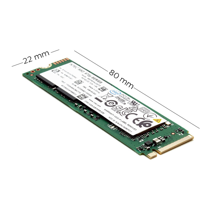 Ổ cứng SSD Intel 670P 2TB NVMe M.2 2280 PCIe Gen 3.0x4 (Đọc 3500MB/s - Ghi 2700MB/s)