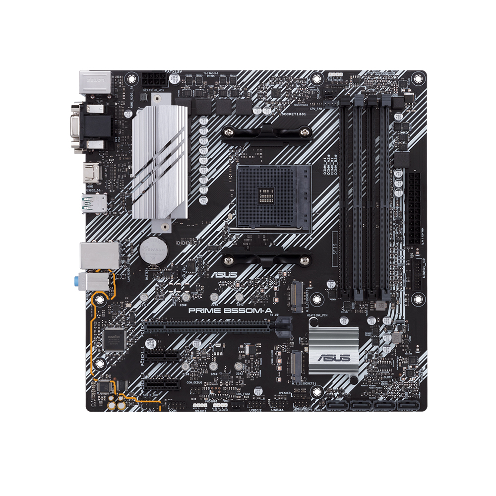 Mainboard ASUS PRIME B550M-A (AMD B550, Socket AM4,m- ATX, 4 khe RAM DRR4)