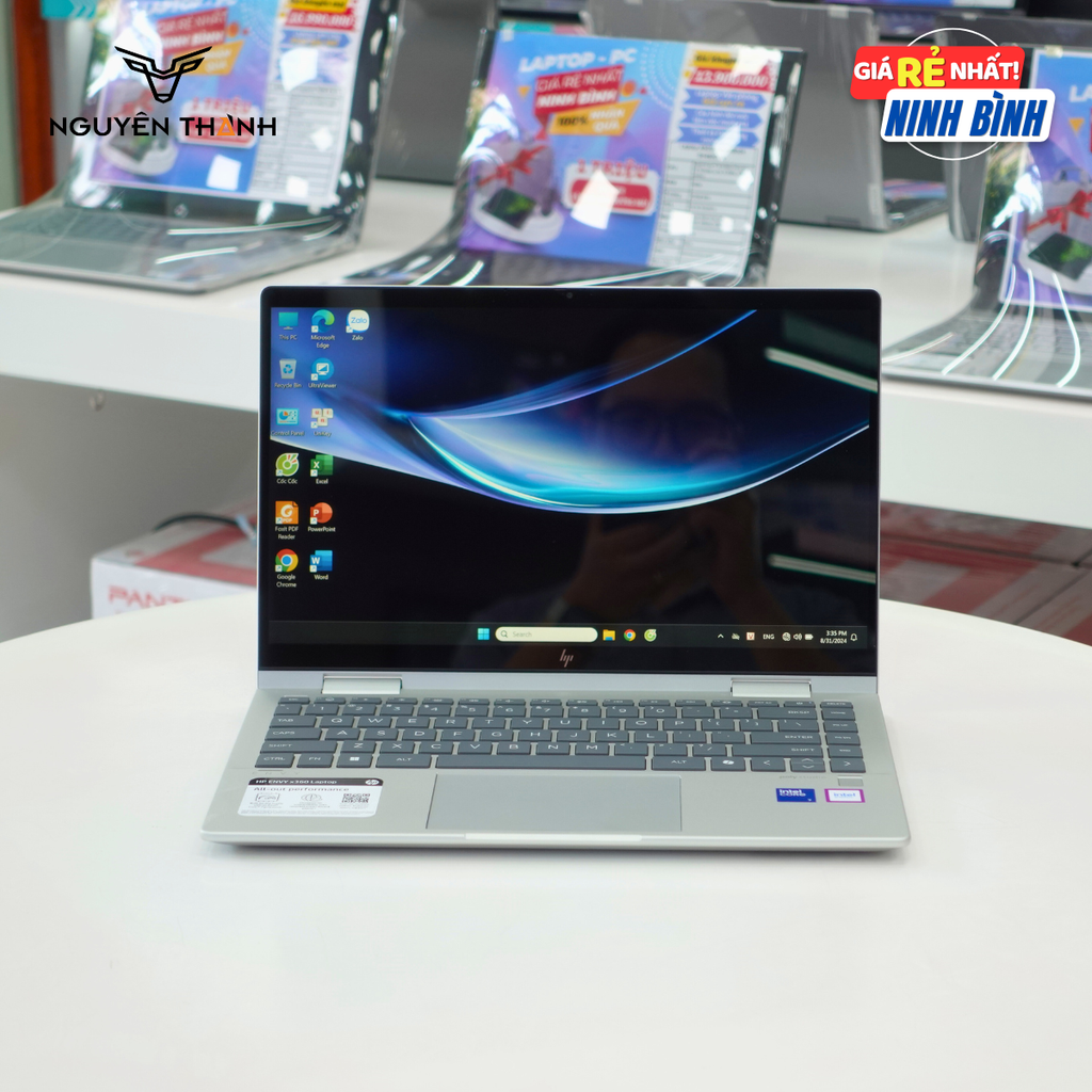 Laptop HP Envy x360 2 in 1 14-es1013dx (Intel Core 5-120U, 8GB, SSD 512GB, 14 inch FHD Touch, Bạc)