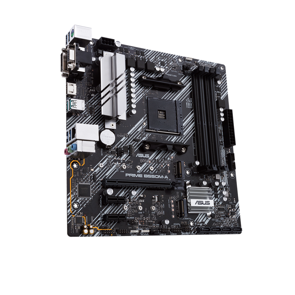 Mainboard ASUS PRIME B550M-A (AMD B550, Socket AM4,m- ATX, 4 khe RAM DRR4)