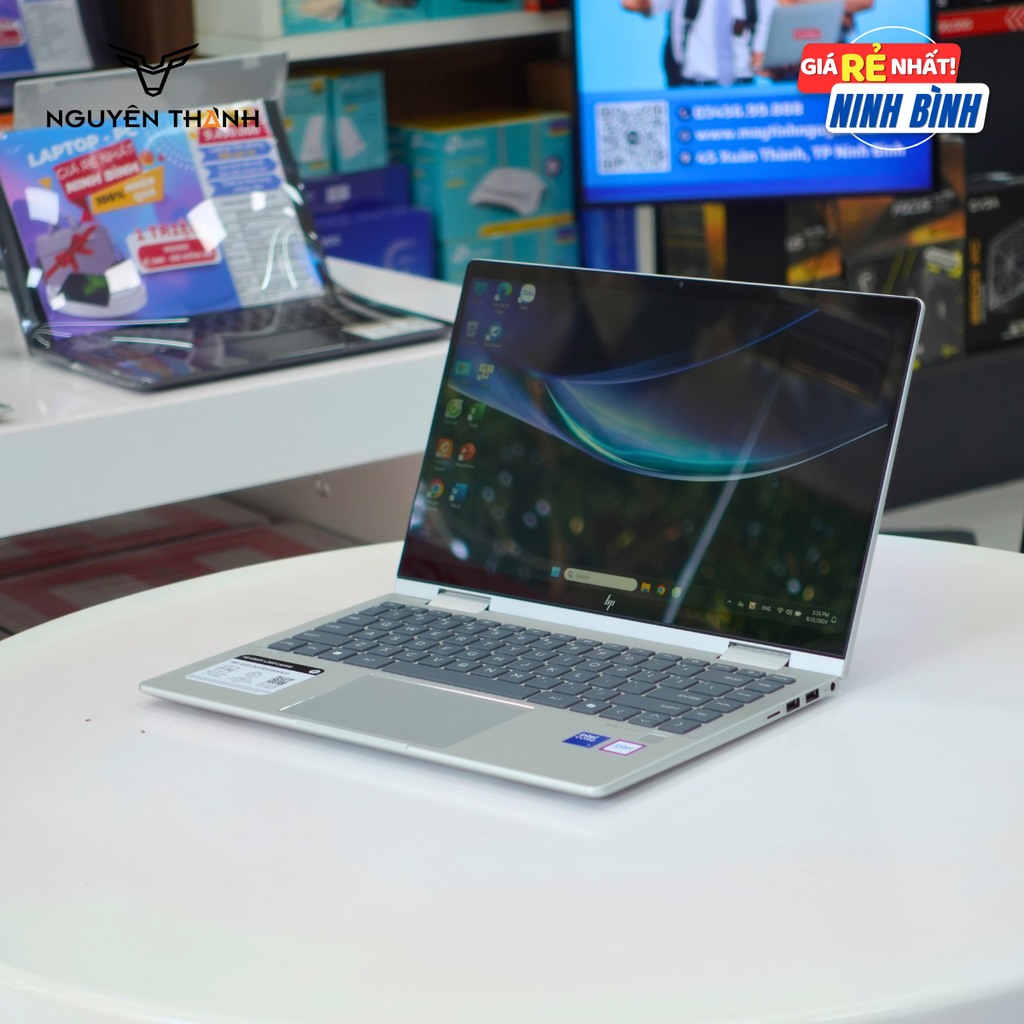 Laptop HP Envy x360 2 in 1 14-es1013dx (Intel Core 5-120U, 8GB, SSD 512GB, 14 inch FHD Touch, Bạc)