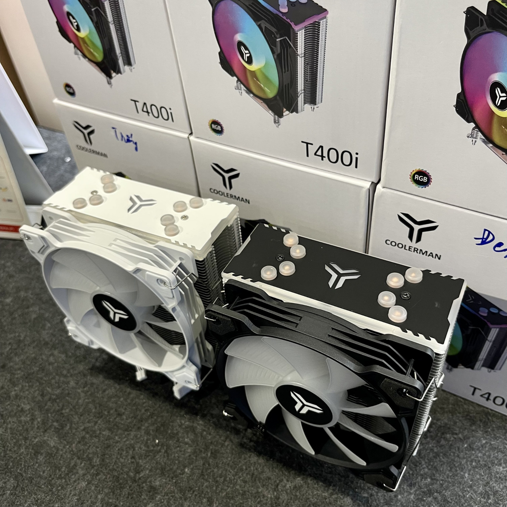 Tản nhiệt CPU CoolerMan T400i led RGB White