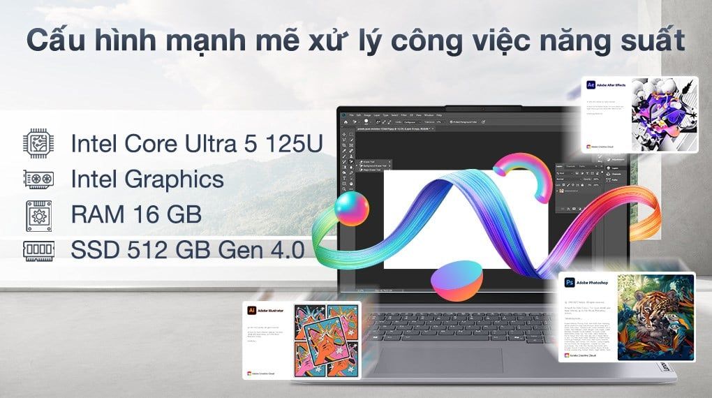 Laptop Lenovo ThinkBook 16 Gen 7 (Ultra 5-125U, 32GB RAM, 1TB SSD, 16'' 2K, Win 11, Arctic Grey)