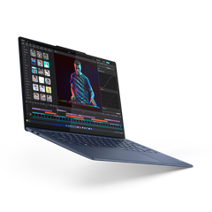 Laptop Lenovo Yoga Slim 7 14Q8X9 Snapdragon X Elite X1E-78-100, RAM 16GB, SSD 512GB, 14.5 inch 3K OLED Touch, Windows 11, Blue)